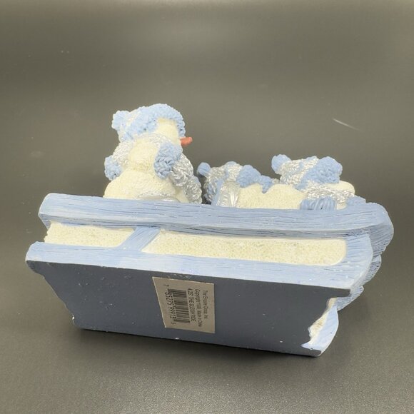 1999 The Encore Group The Sleigh Ride Snow Buddies Resin Figurine Decor Snowman - Picture 7 of 12